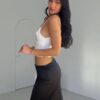 POLLERA SATEN BLACK - Imagen 2